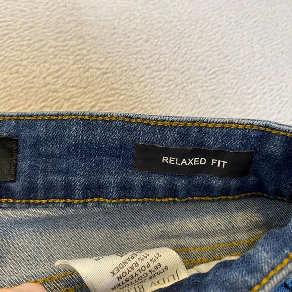 Judy Blue Women's Jeans Size 25 Blue Relaxed Fit Distressed Denim Staight Casual - Picture 11 of 16